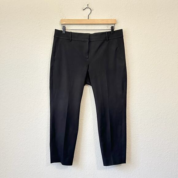 J. CREW Cameron Pants Black Slim Ankle Straight Leg Trouser Preppy - Picture 1 of 13